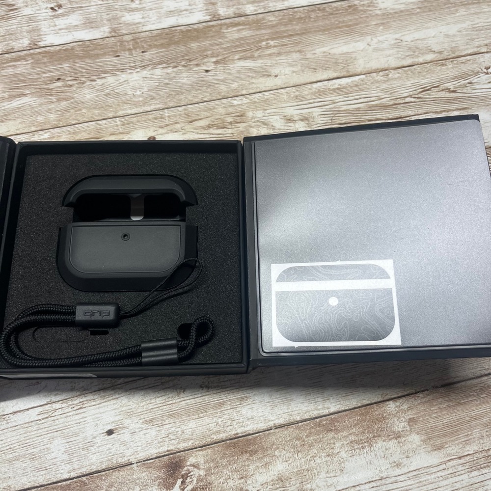 dbrand Grip Case for Apple AirPods Black Topograph Protective Skin